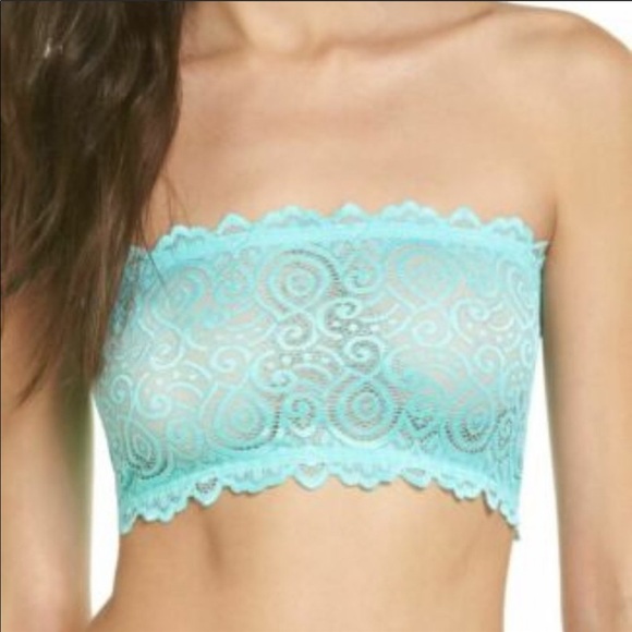 Free People Other - Free People Seamless Lace Bandeau Bra Daywear